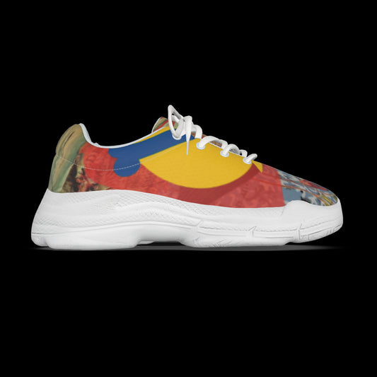 All-Over Print Man's Thick Bottom Sports Shoes