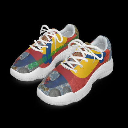All-Over Print Man's Thick Bottom Sports Shoes