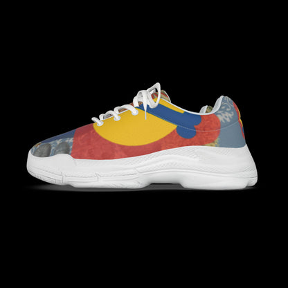 All-Over Print Man's Thick Bottom Sports Shoes