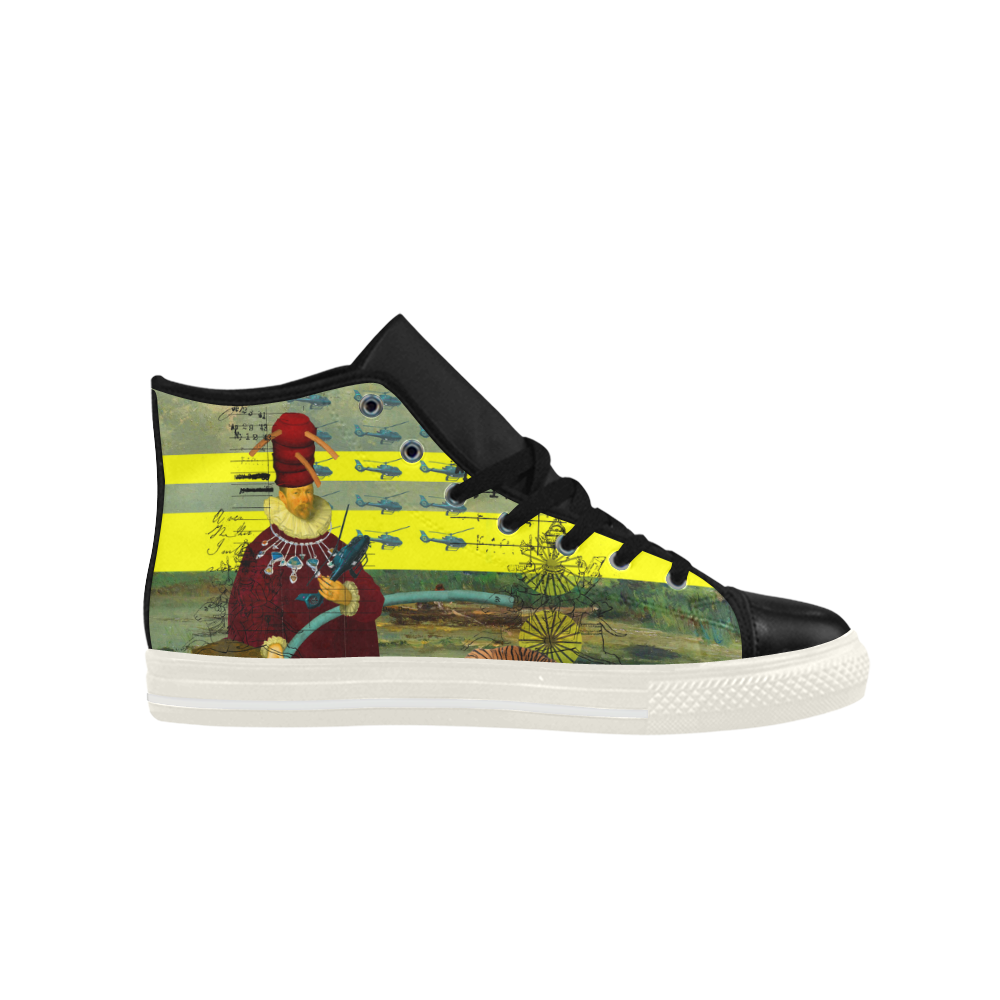THE HELICOPTER REPAIRMAN High Top Action Leather Men's Shoes