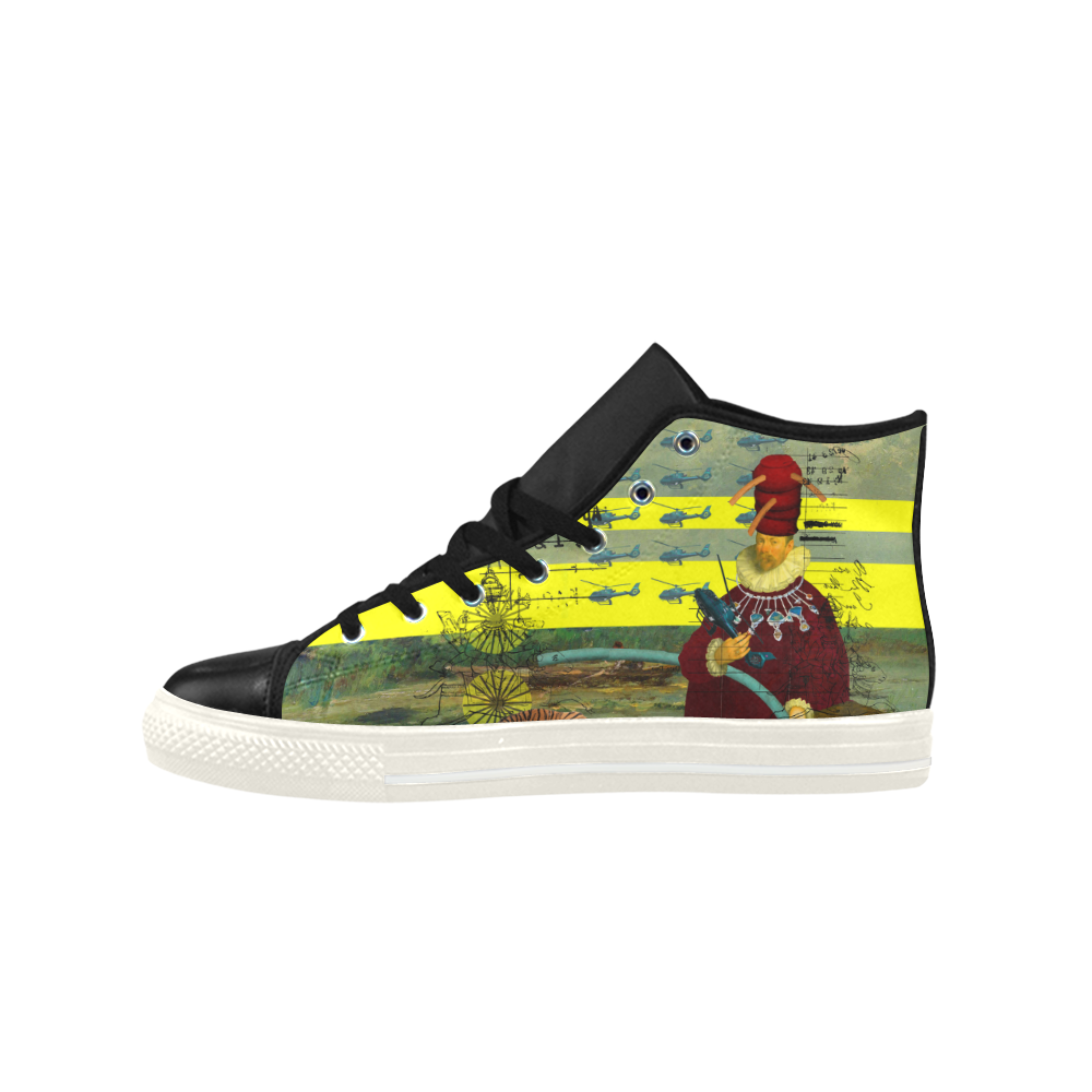 THE HELICOPTER REPAIRMAN High Top Action Leather Men's Shoes