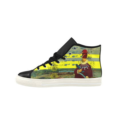 THE HELICOPTER REPAIRMAN High Top Action Leather Men's Shoes