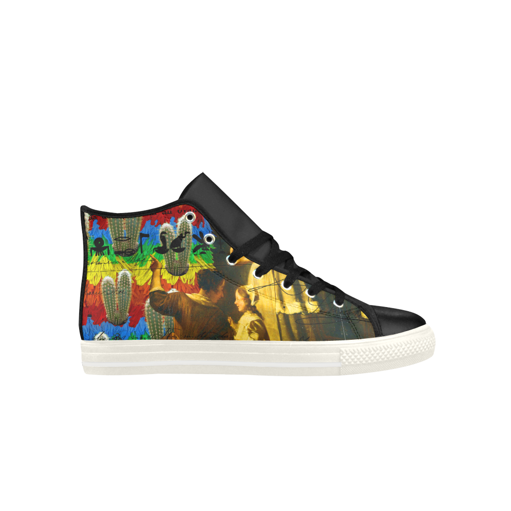 AND THIS, IS THE RAINBOW BRUSH CACTUS. II High Top Action Leather