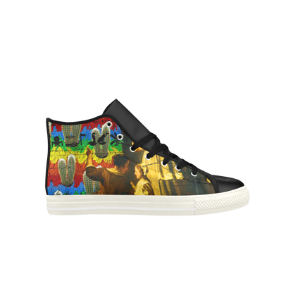 AND THIS, IS THE RAINBOW BRUSH CACTUS. II High Top Action Leather