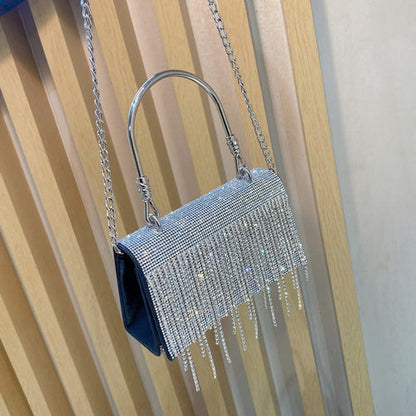 Bling Diamonds Rhinestone Tote Women Bags Purse Prom Evening Cltuch