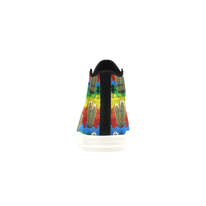 AND THIS, IS THE RAINBOW BRUSH CACTUS. II High Top Action Leather