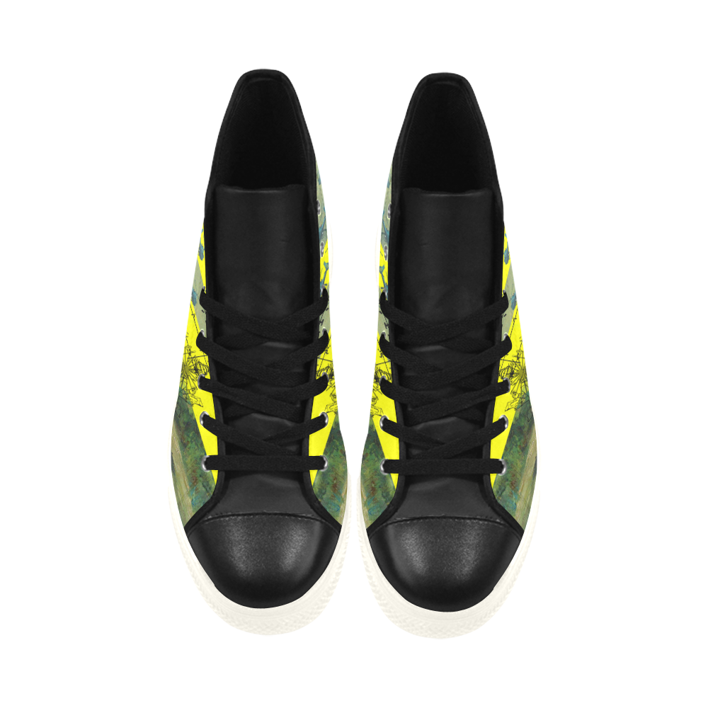 THE HELICOPTER REPAIRMAN High Top Action Leather Men's Shoes