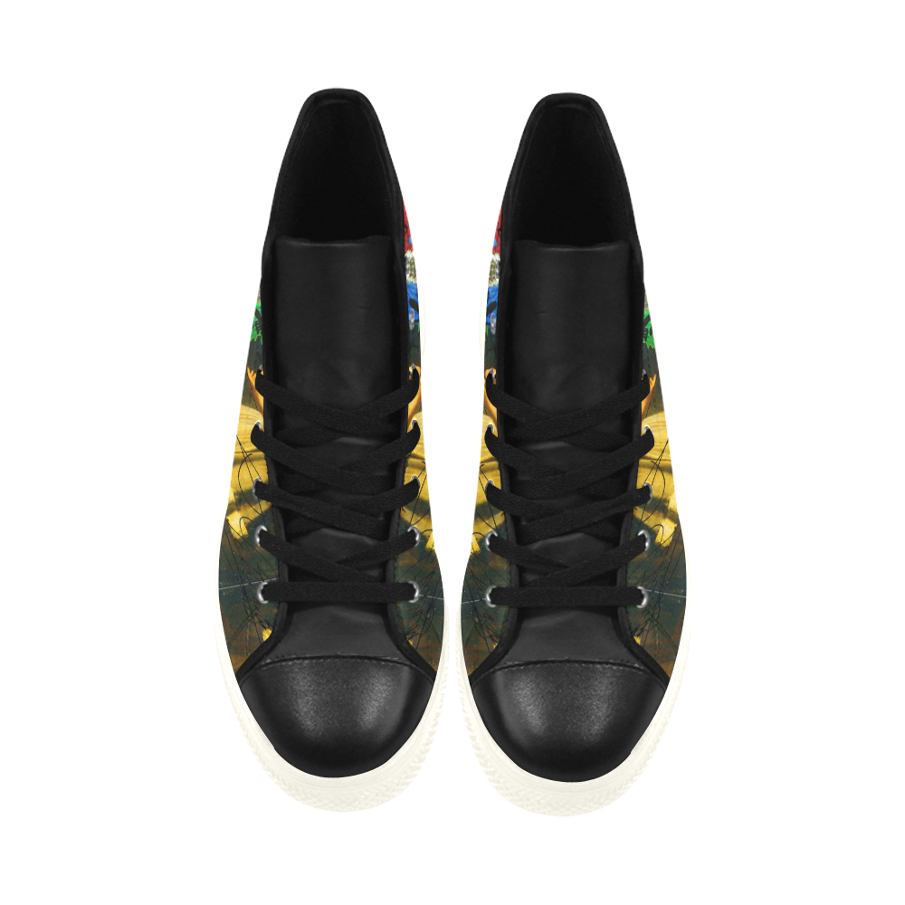 AND THIS, IS THE RAINBOW BRUSH CACTUS. II High Top Action Leather