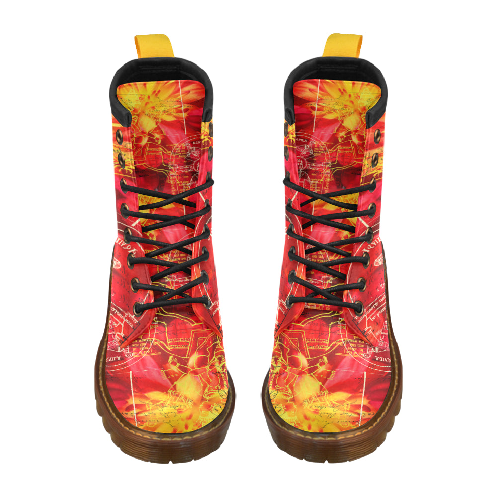 THE SITAR PLAYER Men's Leather High Boots