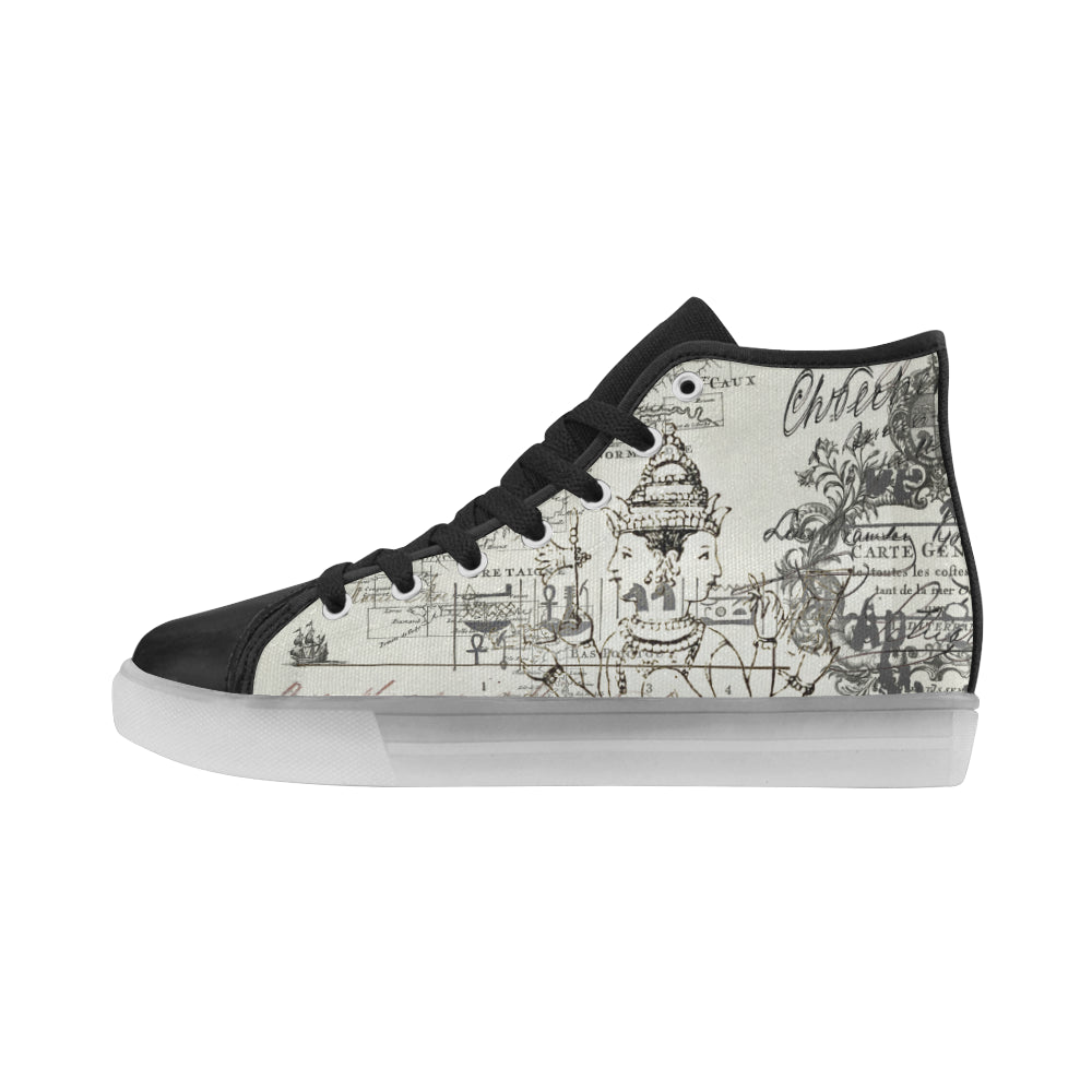 MAP AND SOME ILLUSTRATIONS Light Up Women's Sneakers