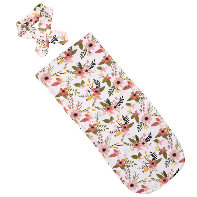 2Pcs/Set ! Newborn Fashion Baby Swaddle Blanket