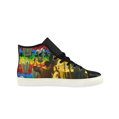 AND THIS, IS THE RAINBOW BRUSH CACTUS. II High Top Action Leather