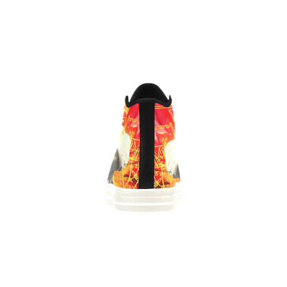 THE SITAR PLAYER High Top Action Leather Men's Shoes