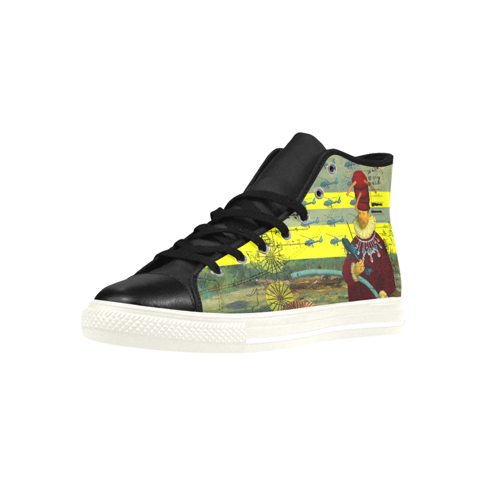 THE HELICOPTER REPAIRMAN High Top Action Leather Men's Shoes
