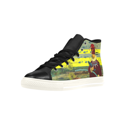 THE HELICOPTER REPAIRMAN High Top Action Leather Men's Shoes