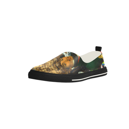 THE EMPEROR OF SNOWY MOUNTAIN III Slip-on Microfiber Women's Shoes