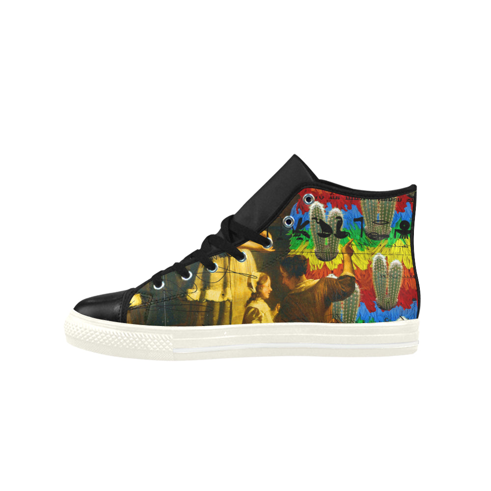 AND THIS, IS THE RAINBOW BRUSH CACTUS. II High Top Action Leather