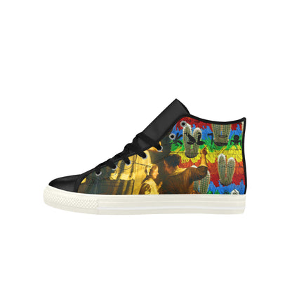 AND THIS, IS THE RAINBOW BRUSH CACTUS. II High Top Action Leather