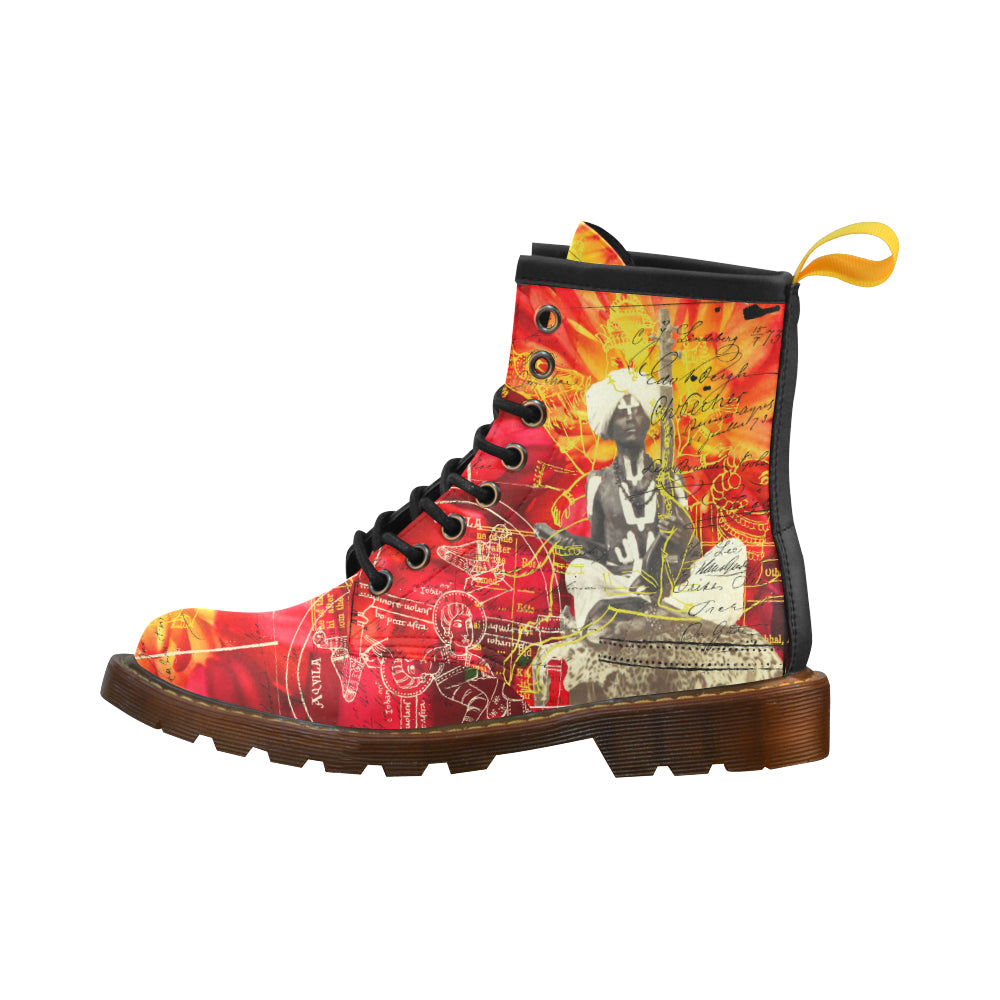 THE SITAR PLAYER Men's Leather High Boots