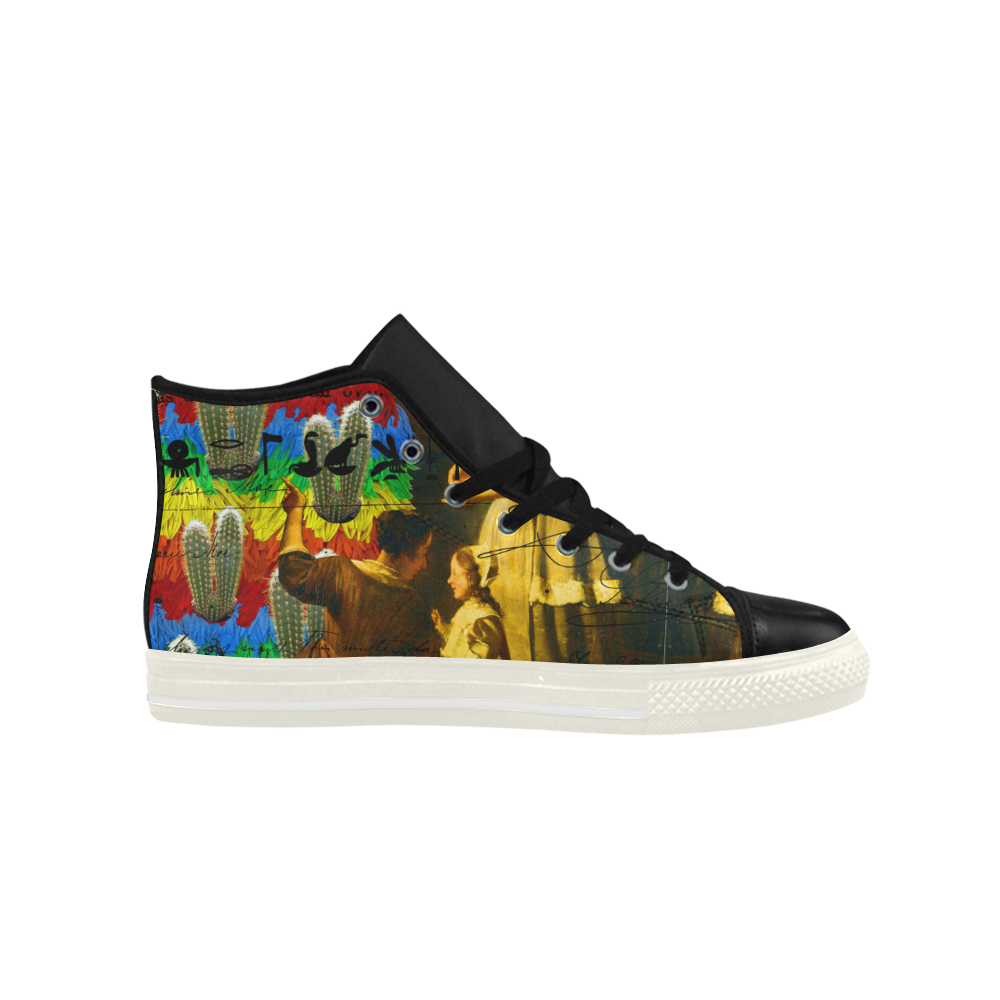 AND THIS, IS THE RAINBOW BRUSH CACTUS. II High Top Action Leather