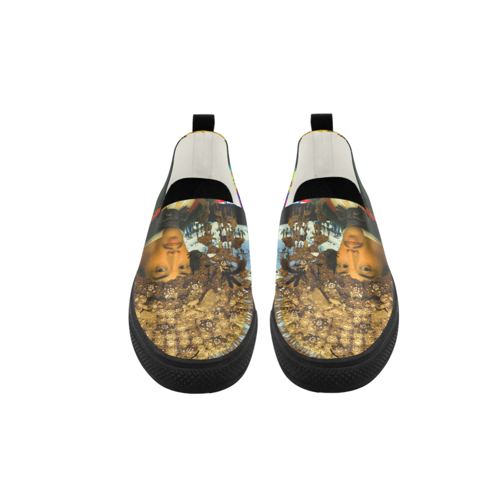 THE EMPEROR OF SNOWY MOUNTAIN III Slip-on Microfiber Women's Shoes