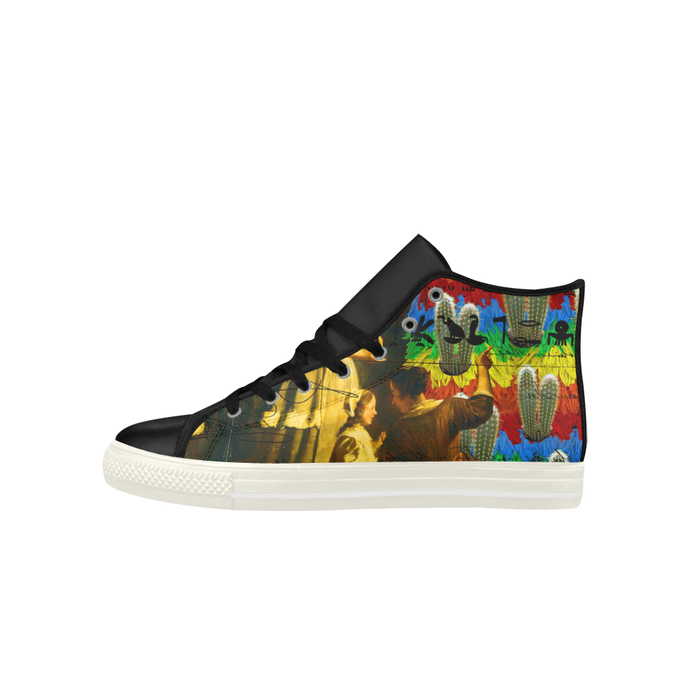 AND THIS, IS THE RAINBOW BRUSH CACTUS. II High Top Action Leather
