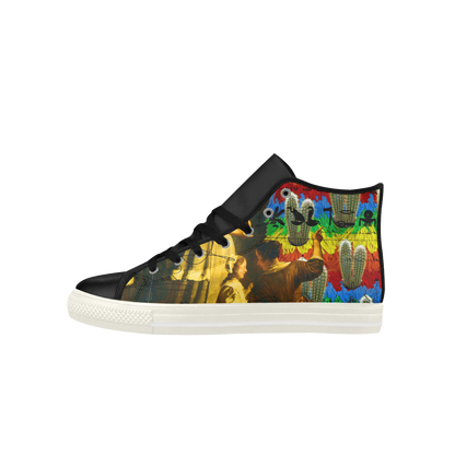 AND THIS, IS THE RAINBOW BRUSH CACTUS. II High Top Action Leather