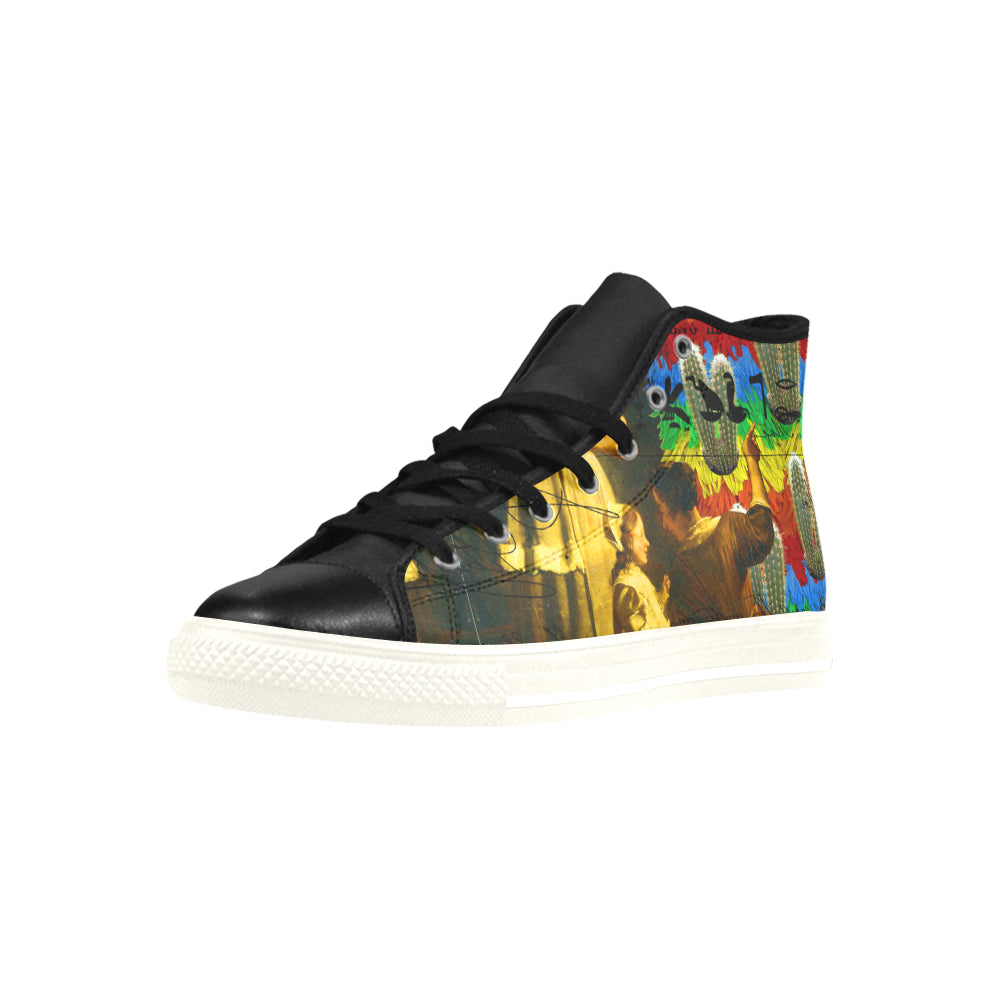 AND THIS, IS THE RAINBOW BRUSH CACTUS. II High Top Action Leather