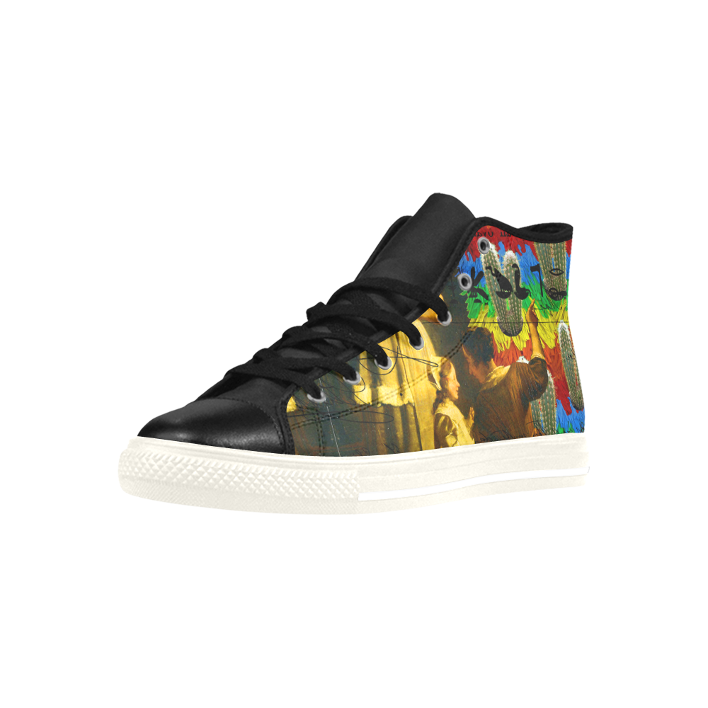AND THIS, IS THE RAINBOW BRUSH CACTUS. II High Top Action Leather