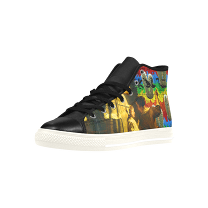 AND THIS, IS THE RAINBOW BRUSH CACTUS. II High Top Action Leather