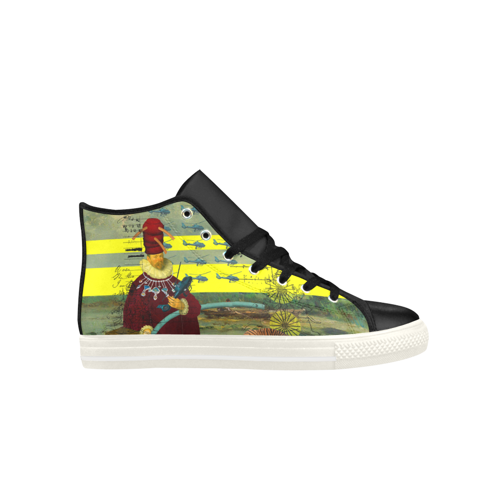 THE HELICOPTER REPAIRMAN High Top Action Leather Men's Shoes