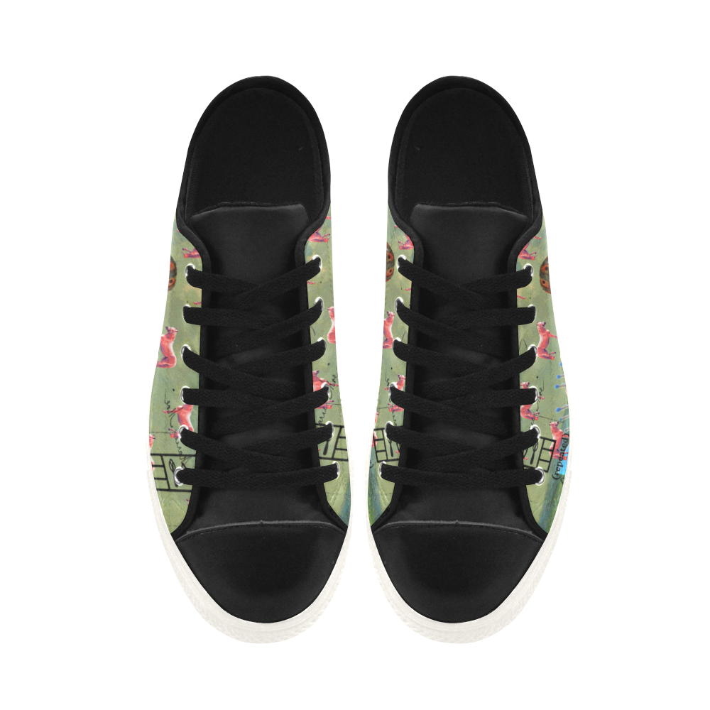 I FOUND THEM IN THERE III Low Top Action Leather Women's Shoes