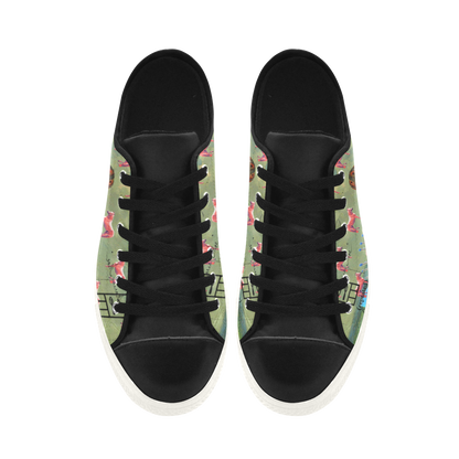 I FOUND THEM IN THERE III Low Top Action Leather Women's Shoes