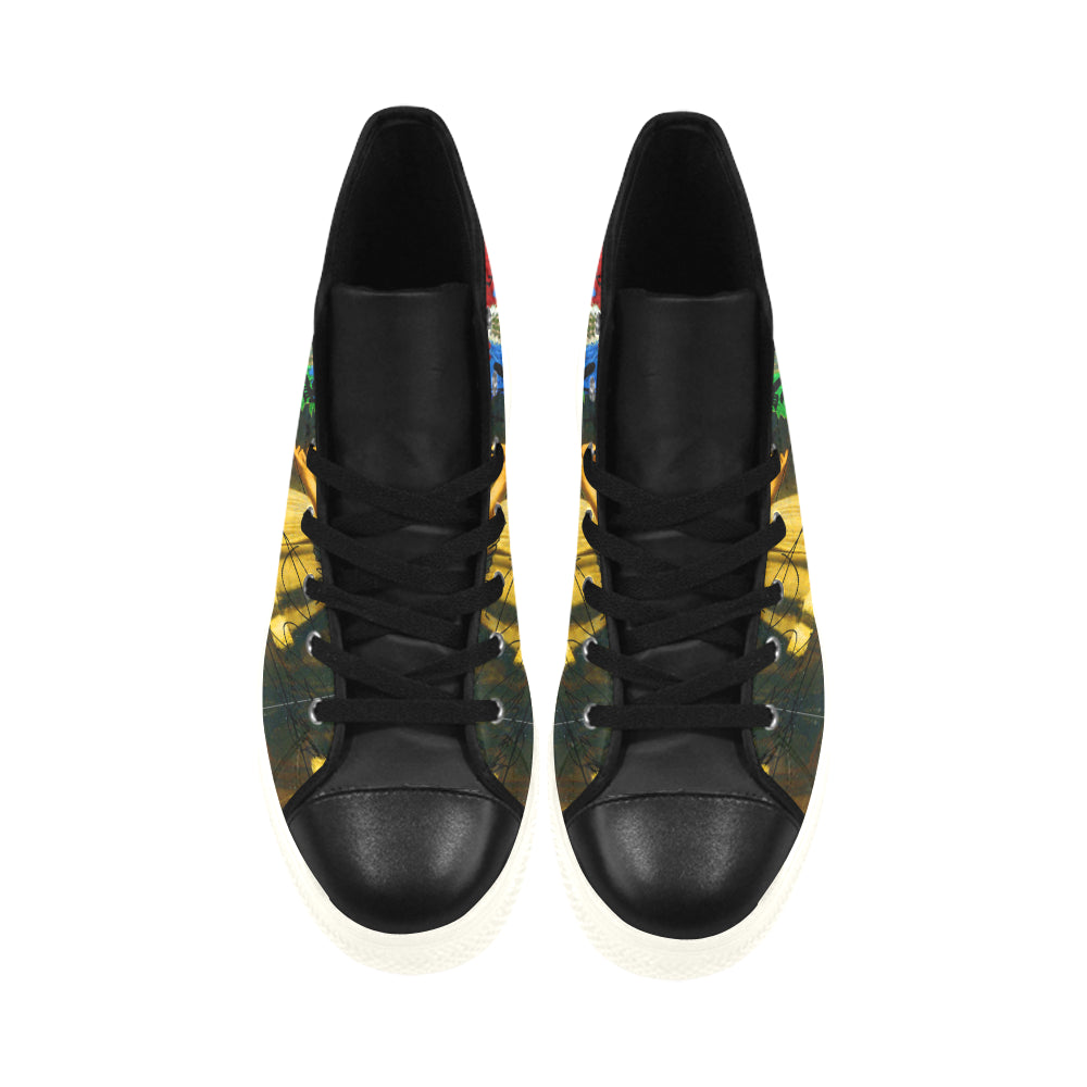 AND THIS, IS THE RAINBOW BRUSH CACTUS. II High Top Action Leather