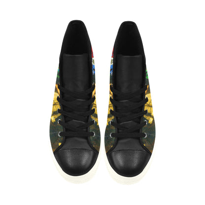 AND THIS, IS THE RAINBOW BRUSH CACTUS. II High Top Action Leather