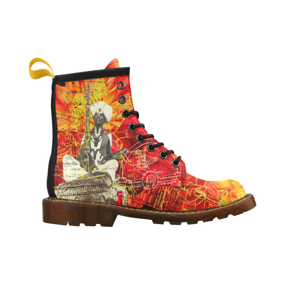 THE SITAR PLAYER Men's Leather High Boots