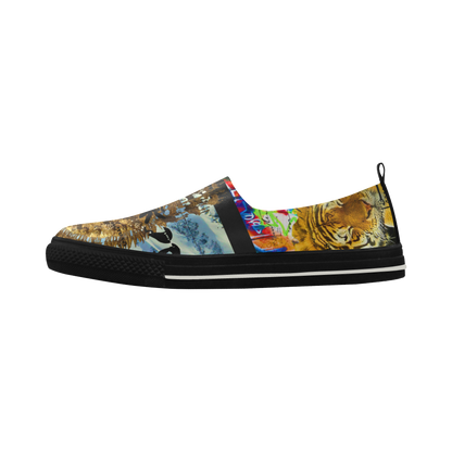 THE EMPEROR OF SNOWY MOUNTAIN III Slip-on Microfiber Women's Shoes