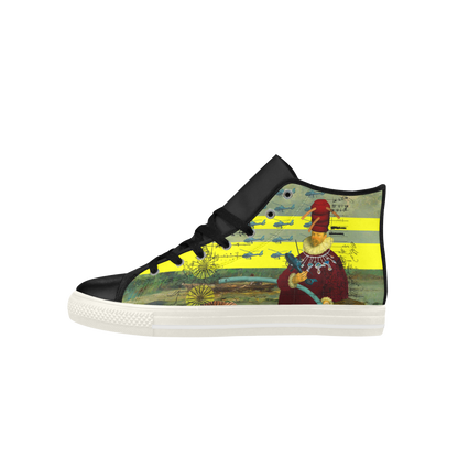 THE HELICOPTER REPAIRMAN High Top Action Leather Men's Shoes