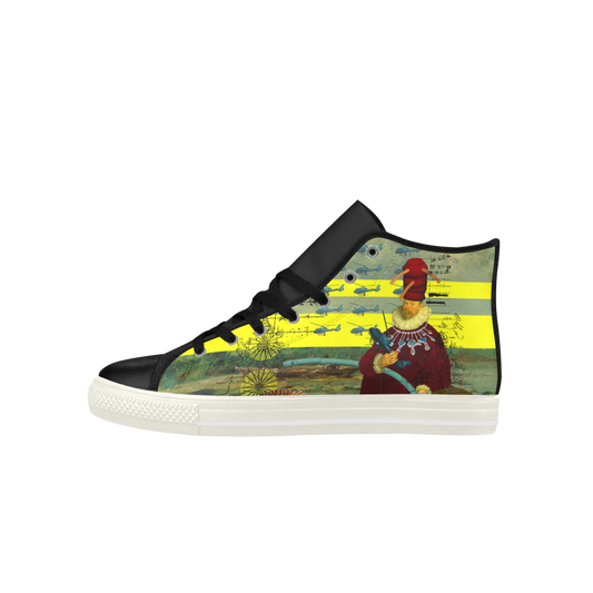 THE HELICOPTER REPAIRMAN High Top Action Leather Men's Shoes