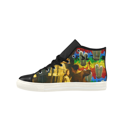 AND THIS, IS THE RAINBOW BRUSH CACTUS. II High Top Action Leather