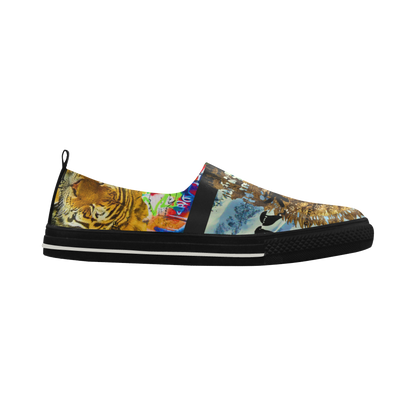 THE EMPEROR OF SNOWY MOUNTAIN III Slip-on Microfiber Women's Shoes