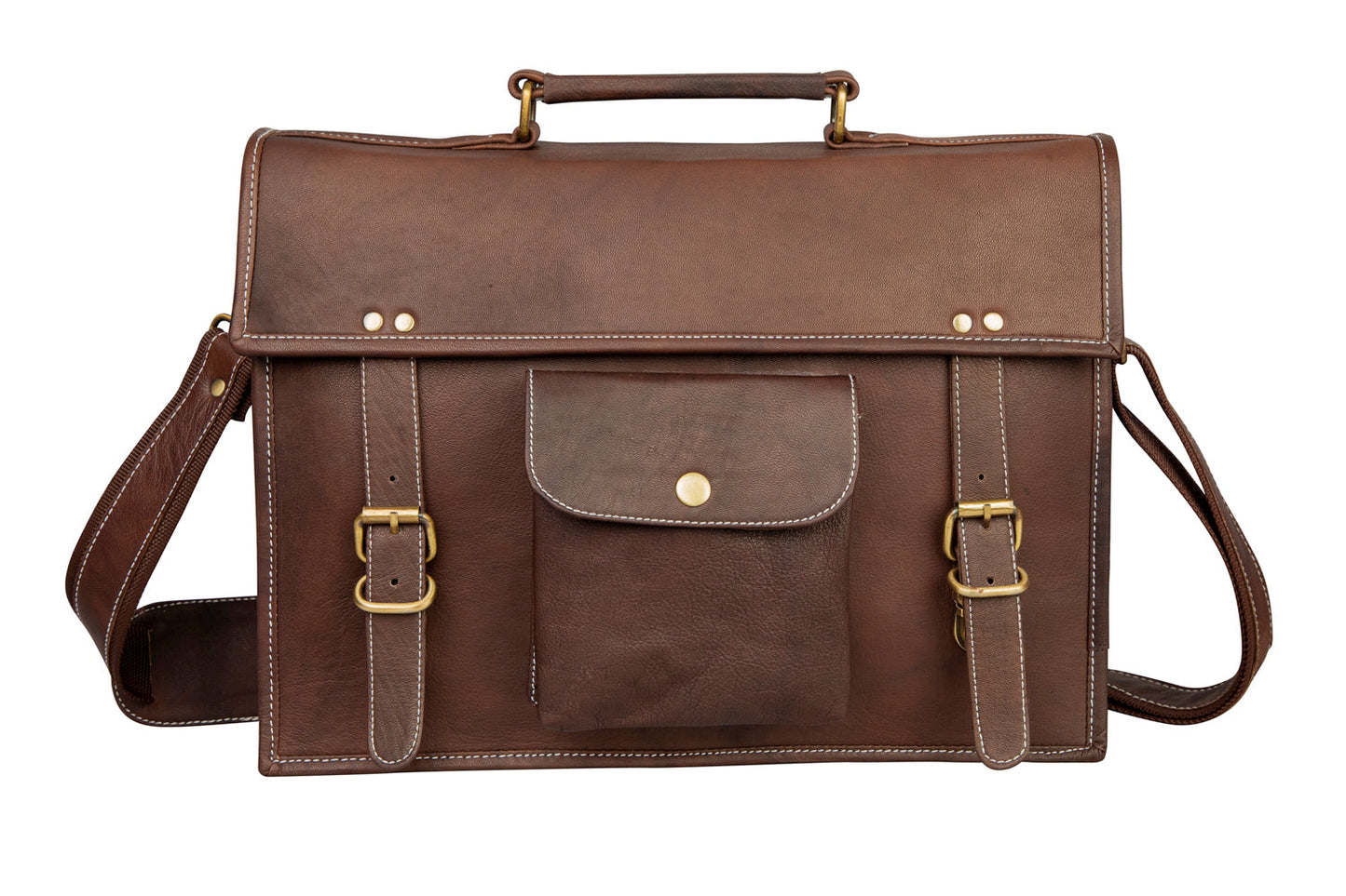 Combo Of 2 ,Leather Crossbody bag with Black Laptop bag.