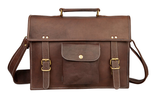 Combo Of 2 ,Leather Crossbody bag with Black Laptop bag.