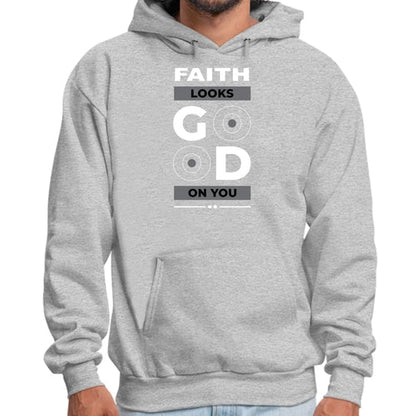 Mens Graphic Hoodie Faith Looks Good