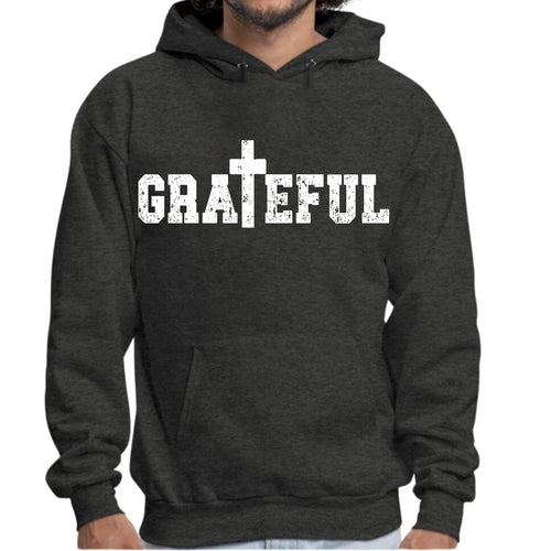 Mens Graphic Hoodie Grateful Print
