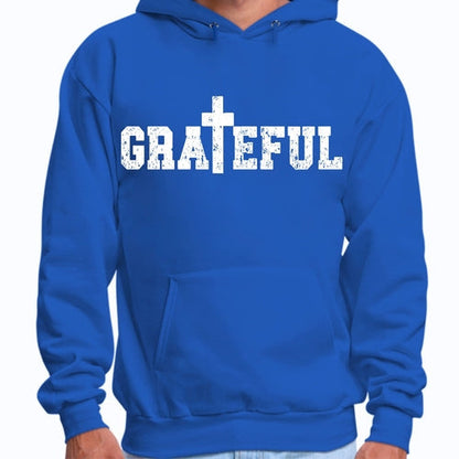 Mens Graphic Hoodie Grateful Print