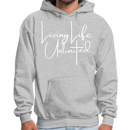 Mens Graphic Hoodie Living Life Unlimited