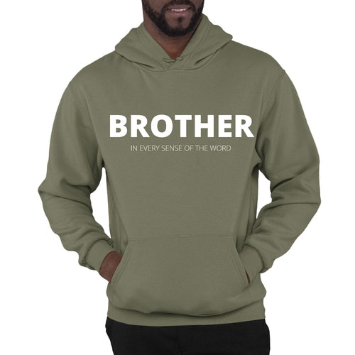 Mens Graphic Hoodie Say it Soul, Brother (in Every Sense of the Word)