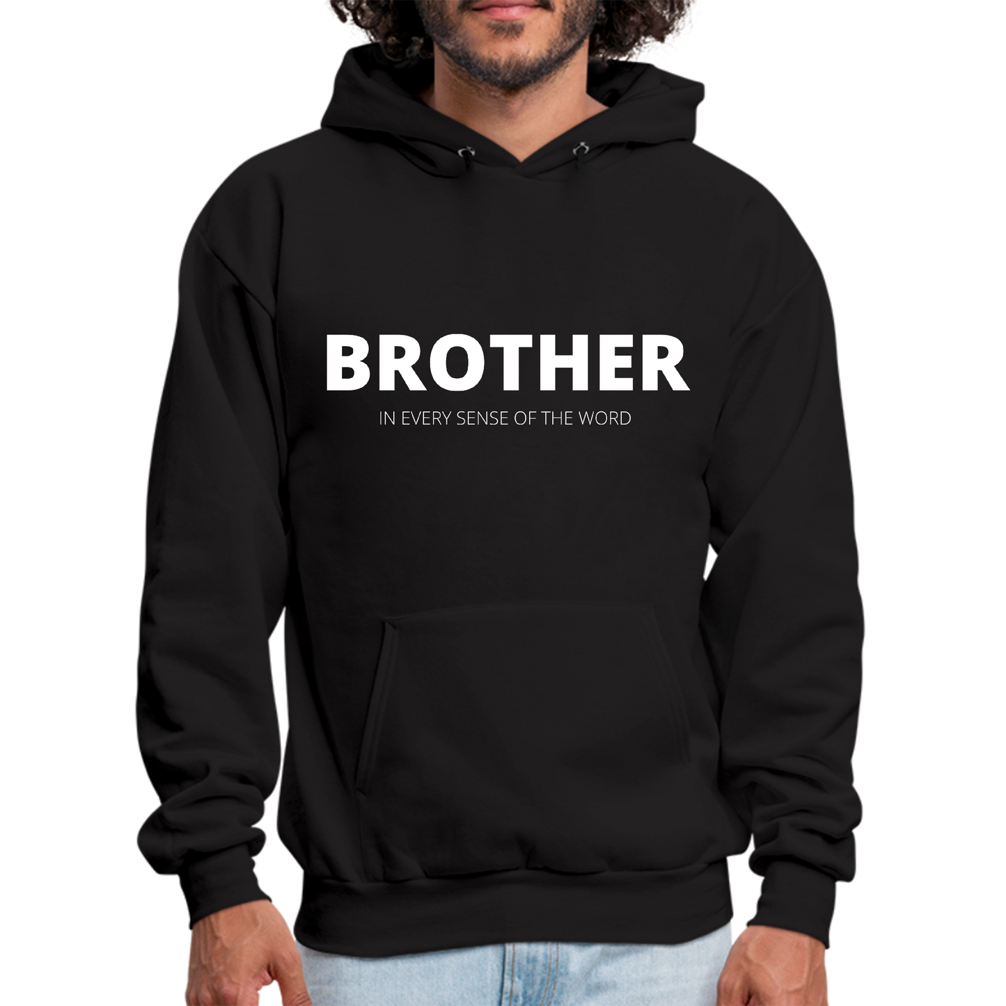 Mens Graphic Hoodie Say it Soul, Brother (in Every Sense of the Word)