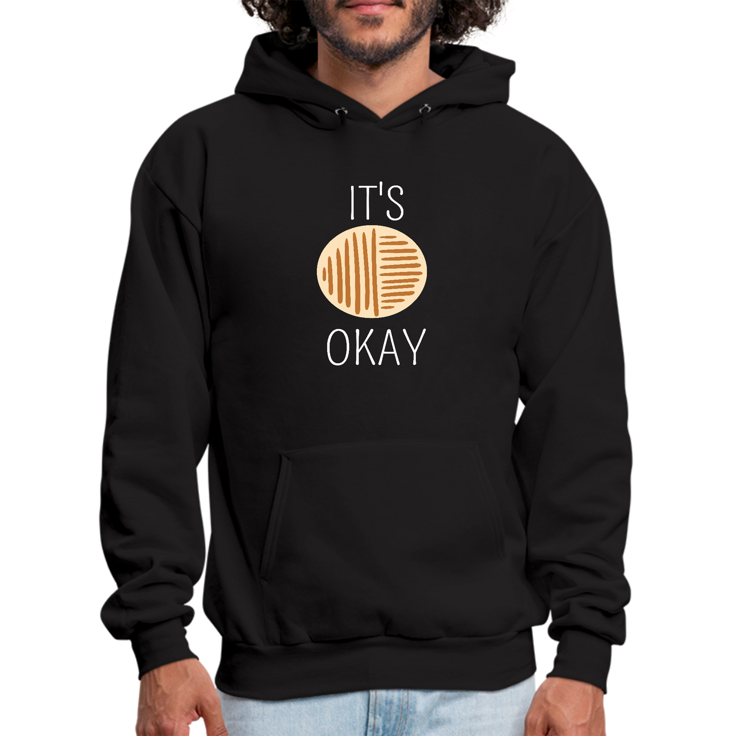 Mens Graphic Hoodie Say it Soul, its Okay